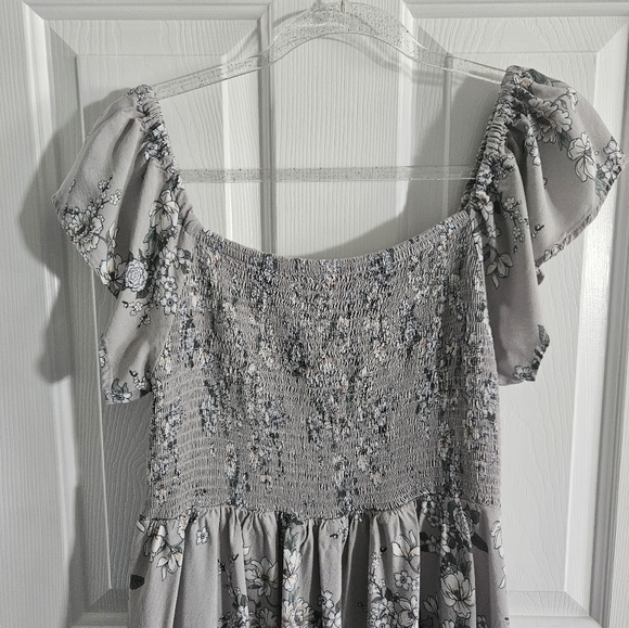NWOT Torrid Mini Challis Smocked Floral Skater Dress - Picture 2 of 11